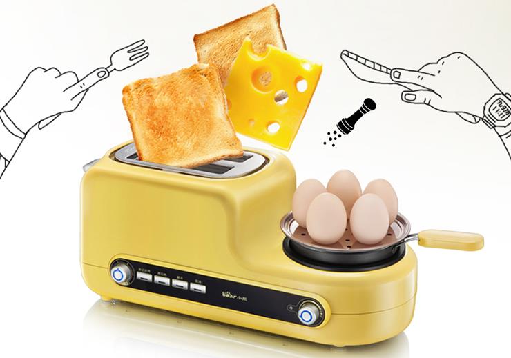 盘点5款简单实用的小厨电-小熊全自动早餐机